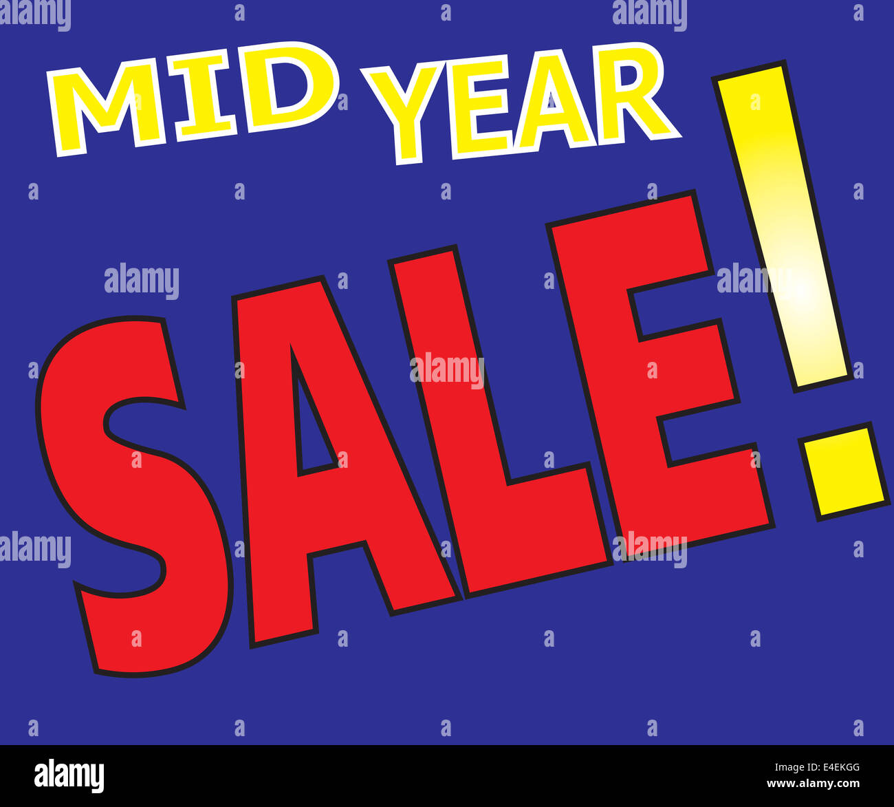 Vector of Mid Year Sale Promotion Label Stock Photo Alamy