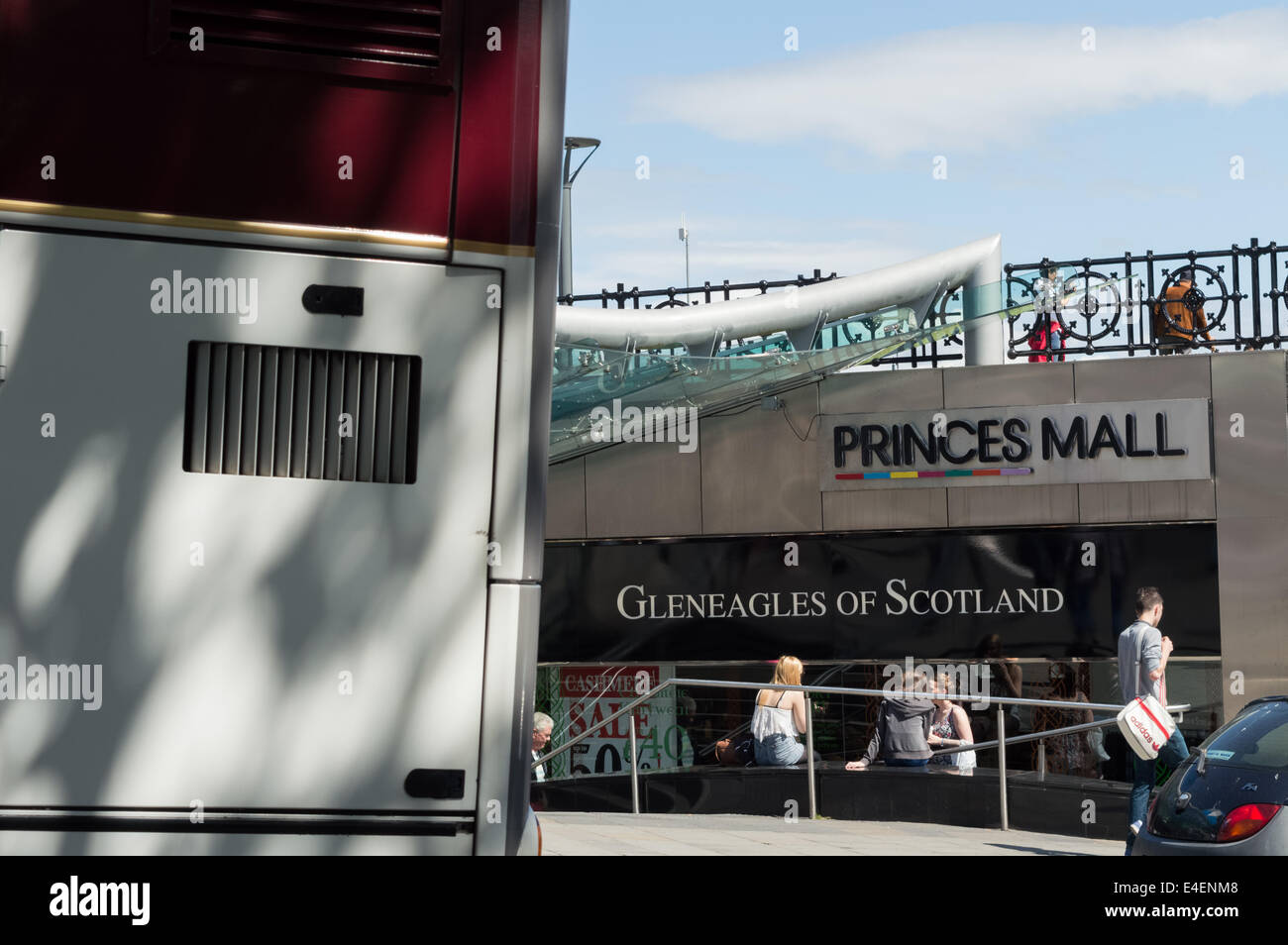 Princes Mall in Edinburgh City Centre Stock Photo