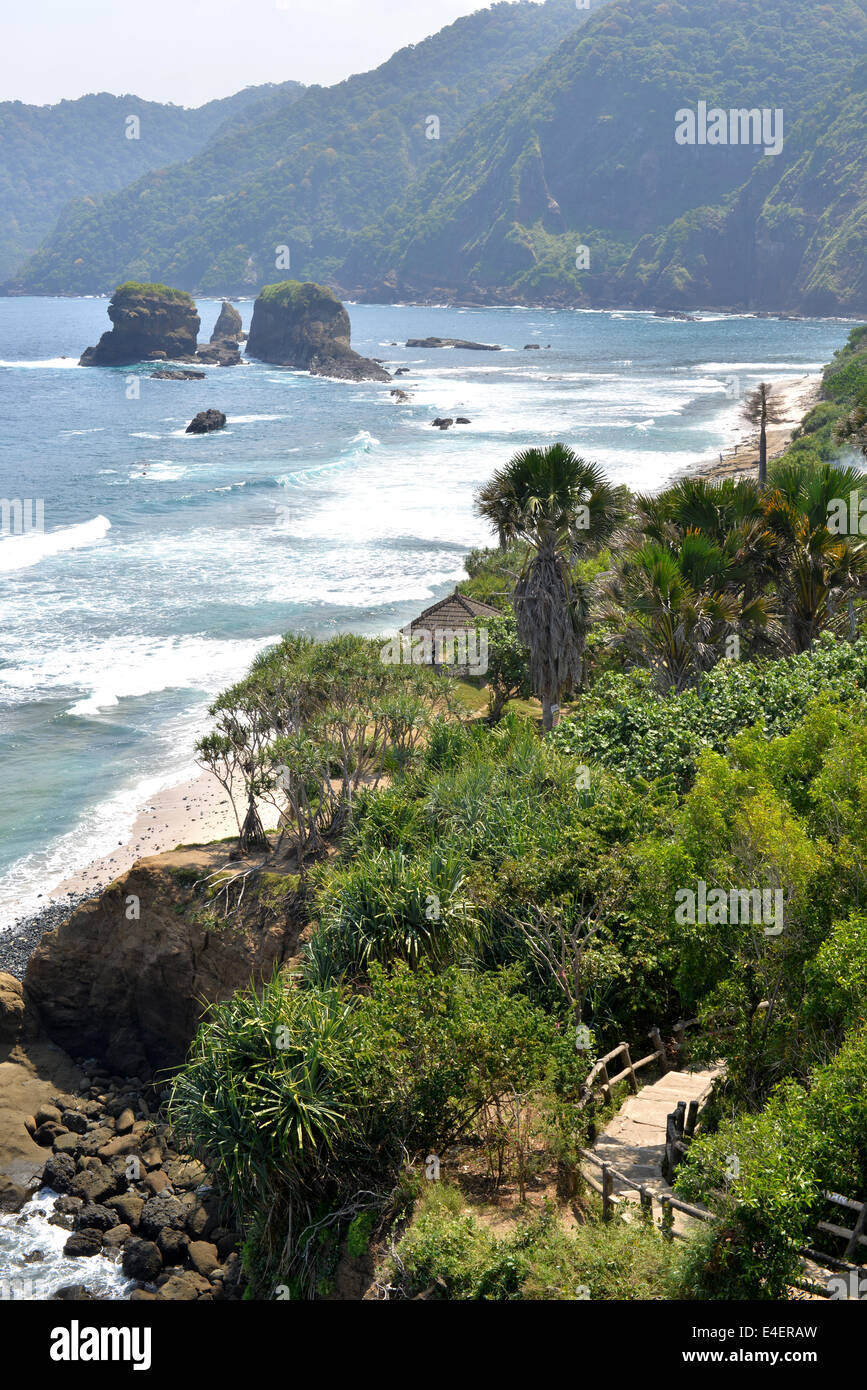 Pantai Papuma Beach Java Stock Photo 71625761 Alamy