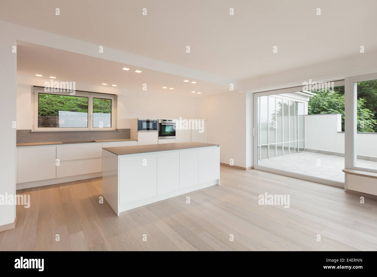 beautiful new apartment, interior, modern kitchen Stock Photo - Alamy
