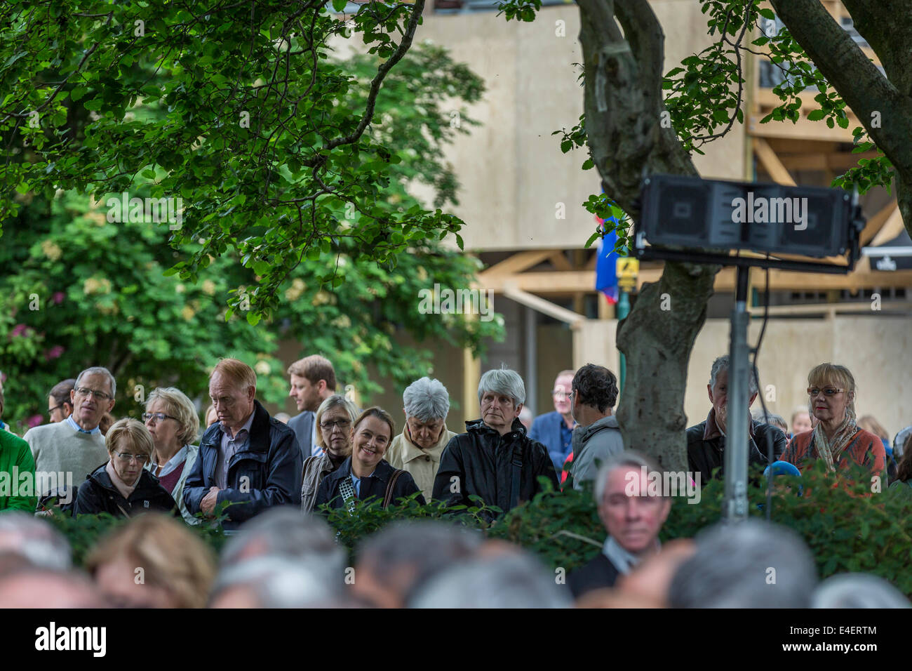People watching celebrations. June 17th-Iceland's Independence Day, Reykjavik, Iceland Stock Photo