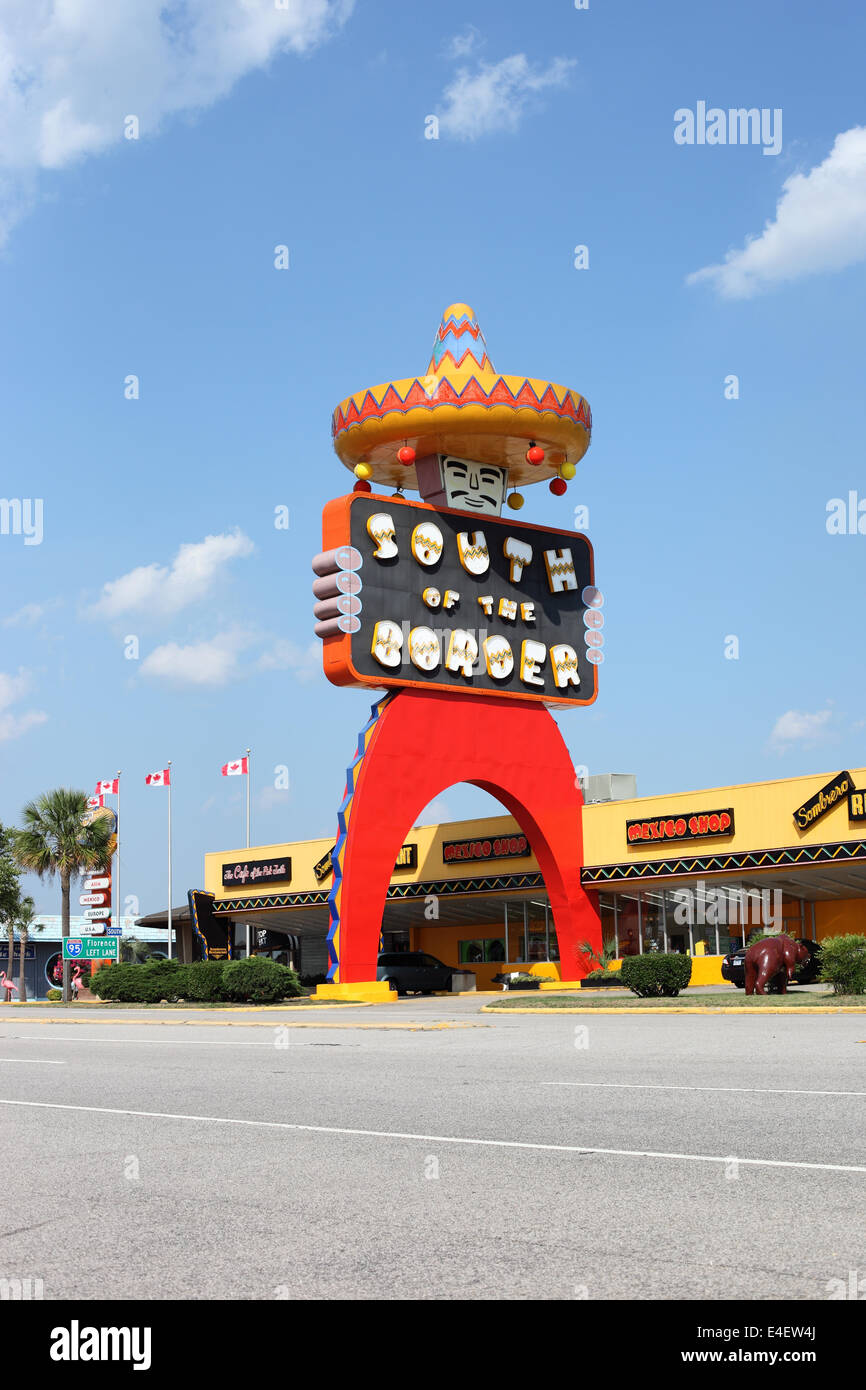 South of the Border roadside attraction in South Carolina. Stock Photo