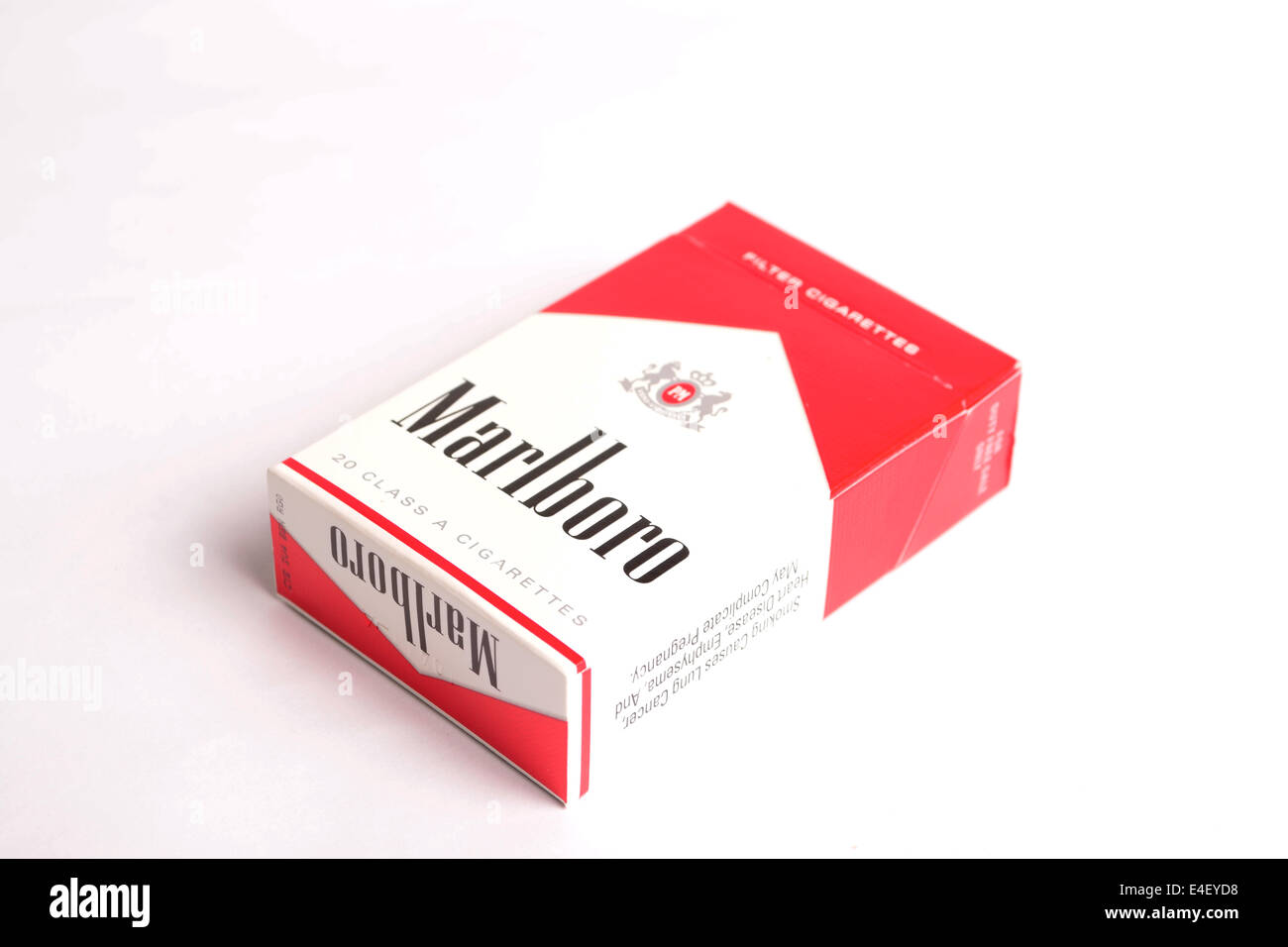 Packet of Marlboro Cigarettes Stock Photo