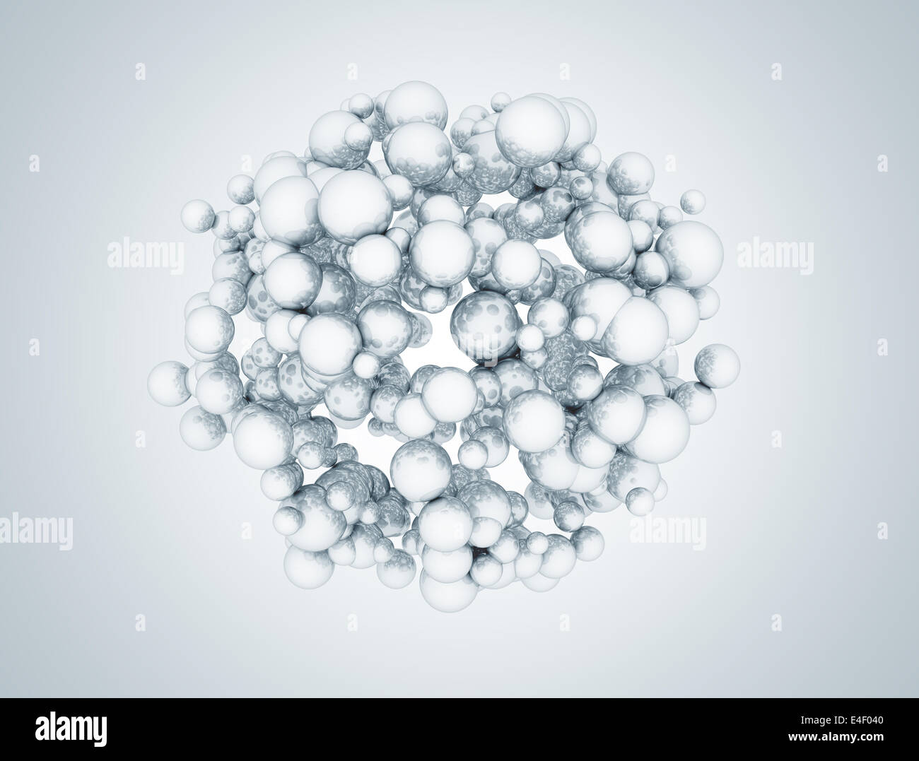 3d abstract sphere molecules Stock Photo