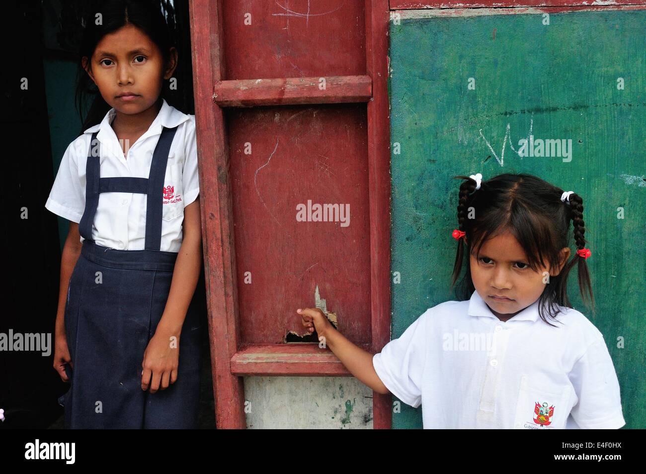 School uniform children peru hires stock photography and images Alamy