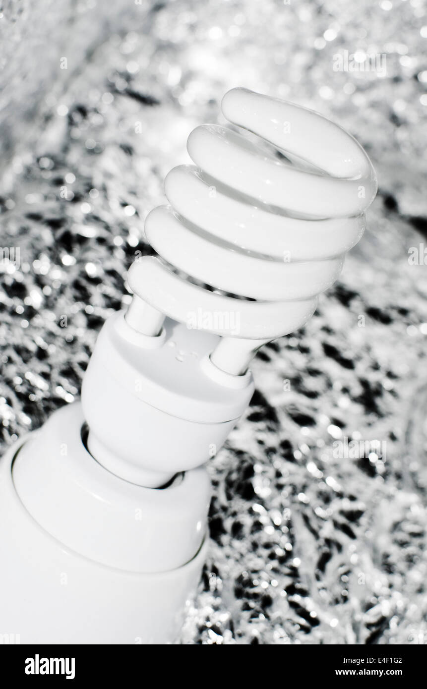 energy saving fluorescent light bulb Stock Photo - Alamy