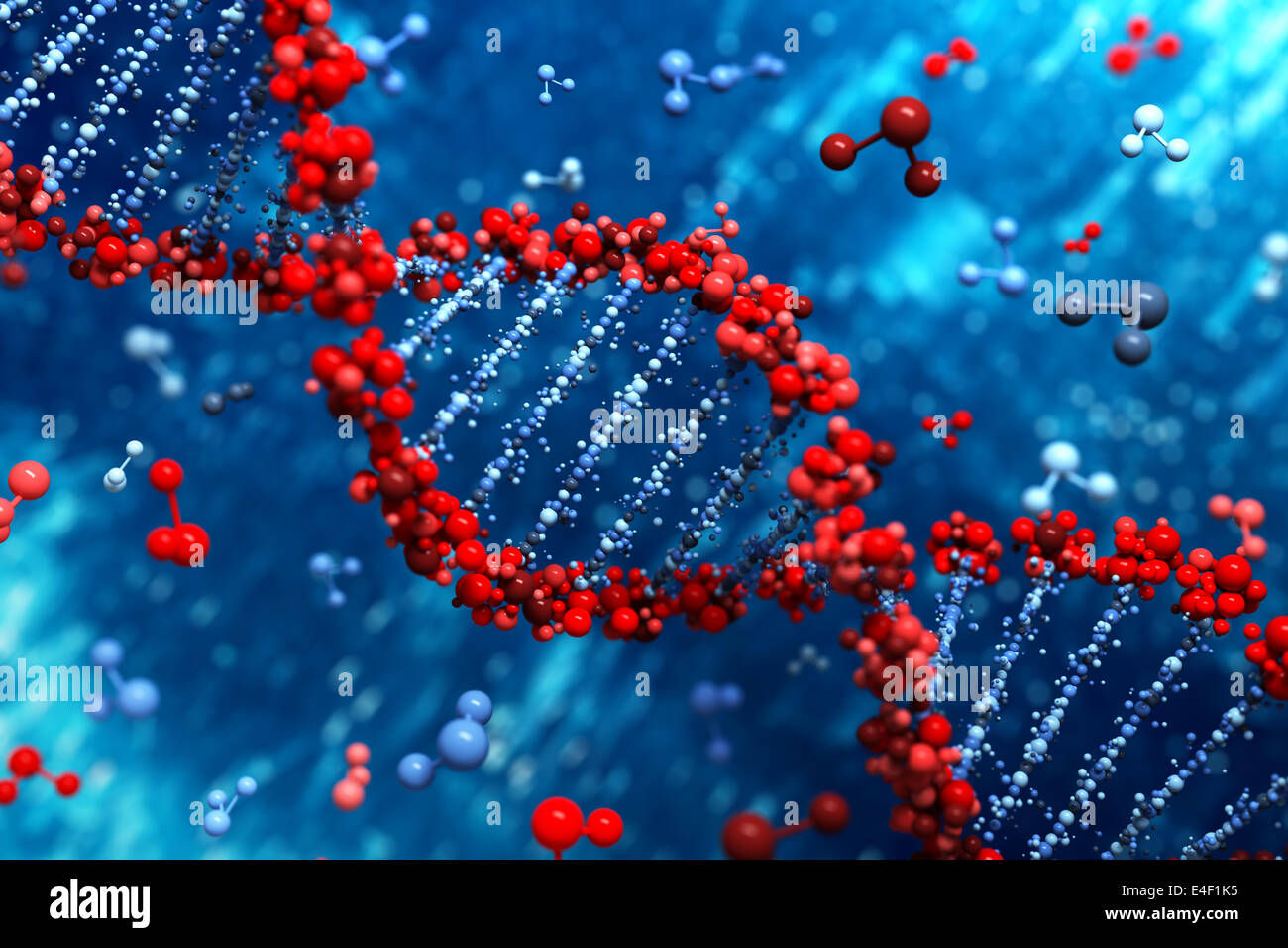 DNA background Stock Photo
