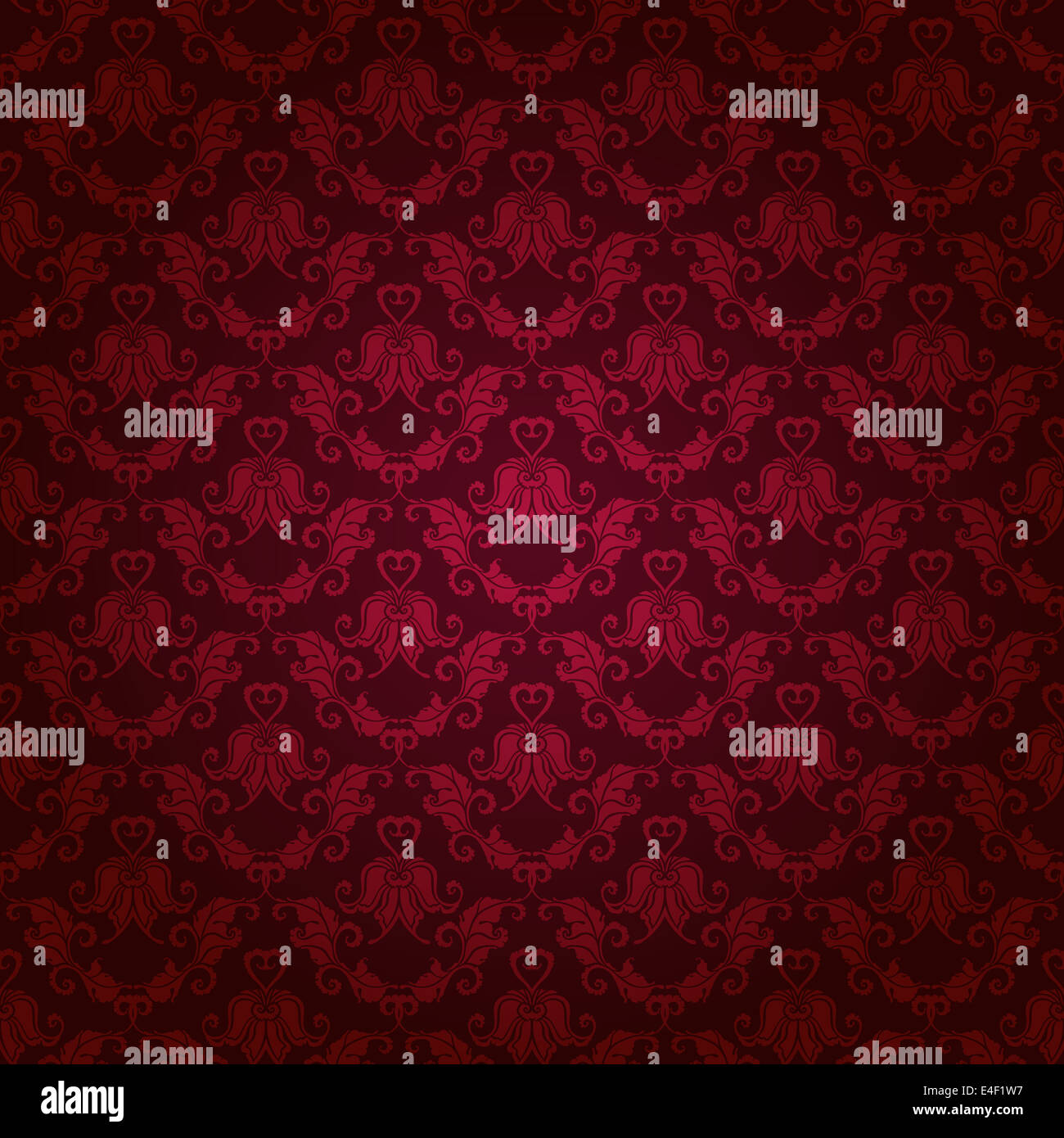 Damask seamless floral pattern. Stock Photo