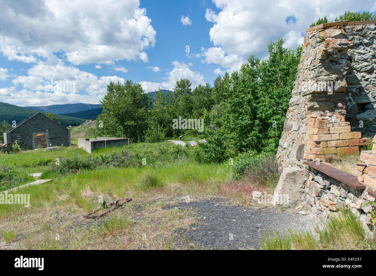 Leitch Collieries Provincial Historic Site, In Crowsnest Pass Alberta Canada Stock Photo