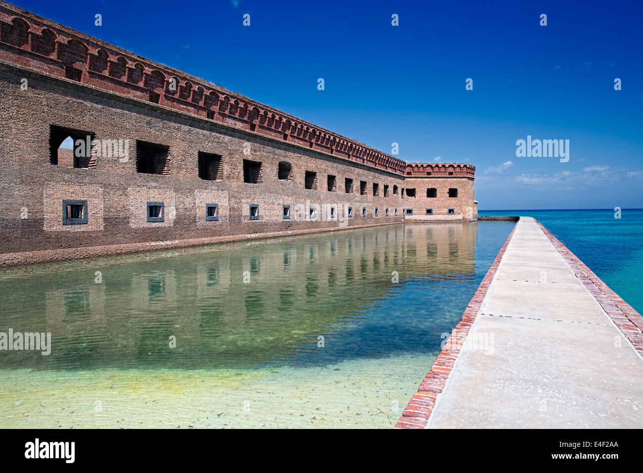 Fort Jefferson in the Dry Tortugas National Park Stock Photo