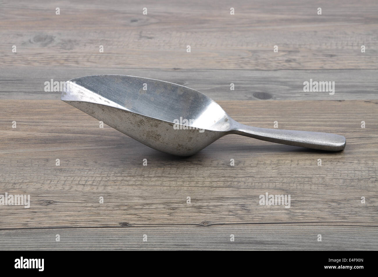 Measuring shovel on wood Stock Photo Alamy
