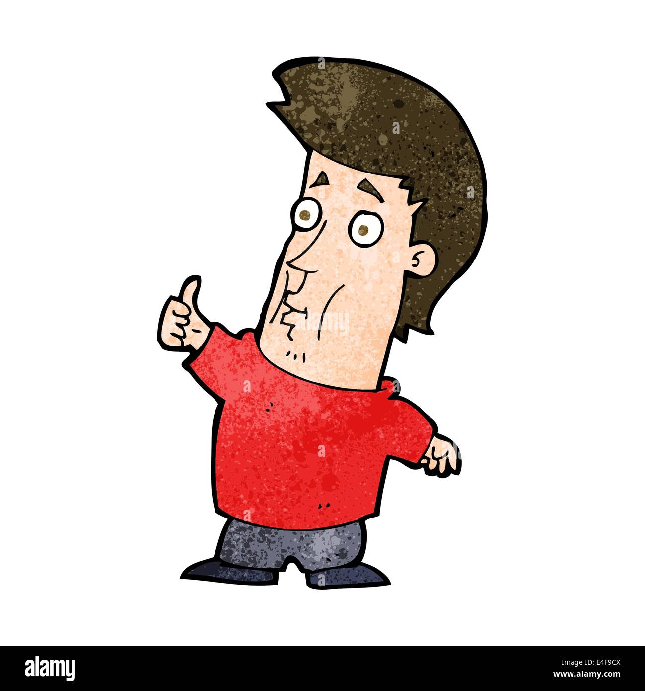 cartoon man giving thumbs up sign Stock Vector Image & Art - Alamy