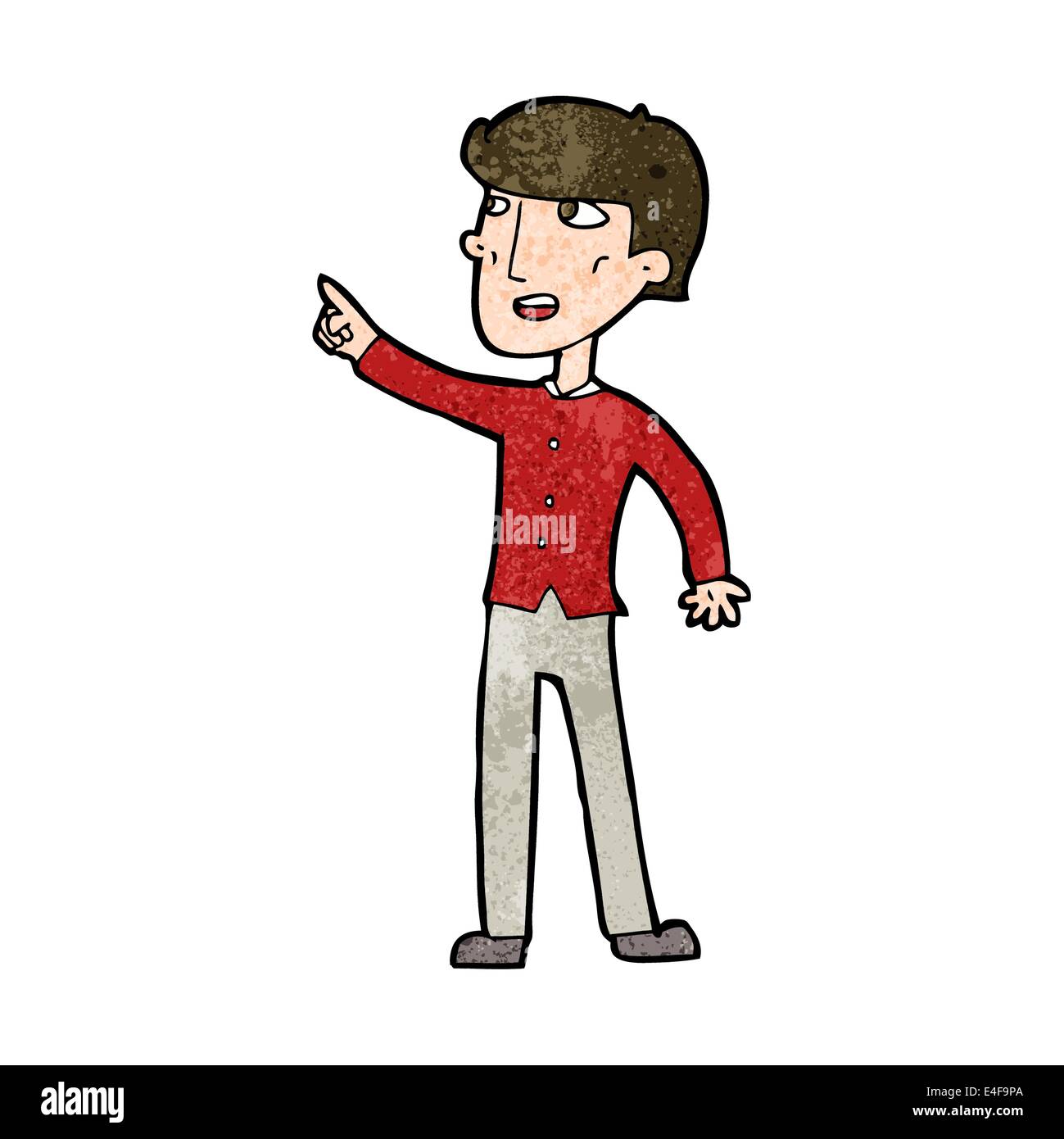 cartoon man pointing the way Stock Vector Image & Art - Alamy