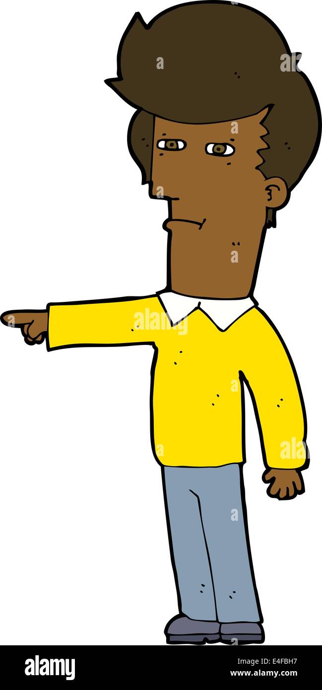 cartoon man blaming Stock Vector Image & Art - Alamy