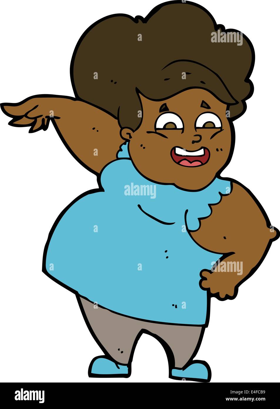 Cartoon Overweight Woman Stock Vector Image And Art Alamy