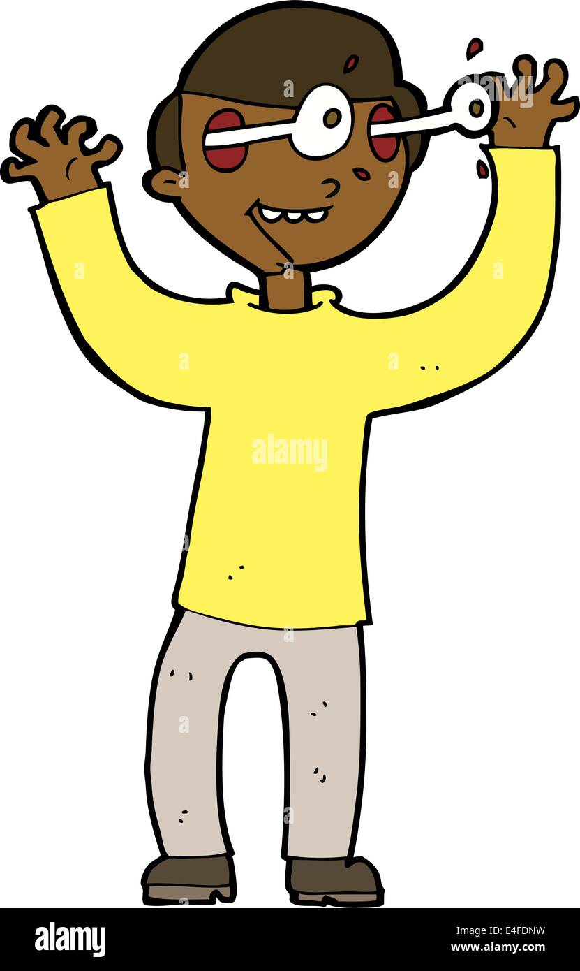 cartoon man with eyes popping out of head Stock Vector Image & Art Alamy