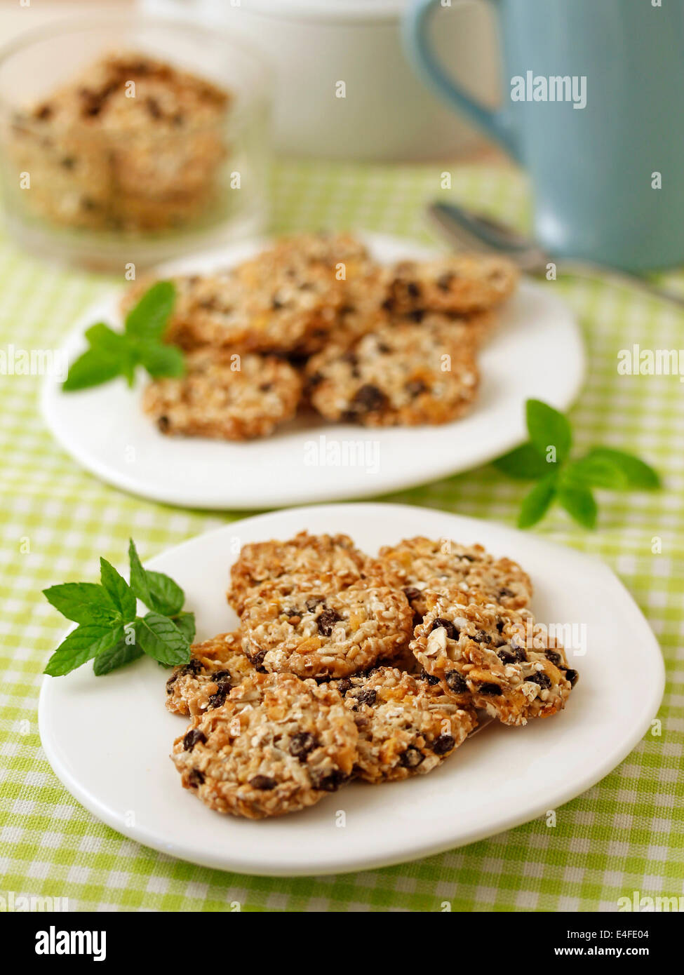 Muesli cookies without flour. Recipe available Stock Photo Alamy