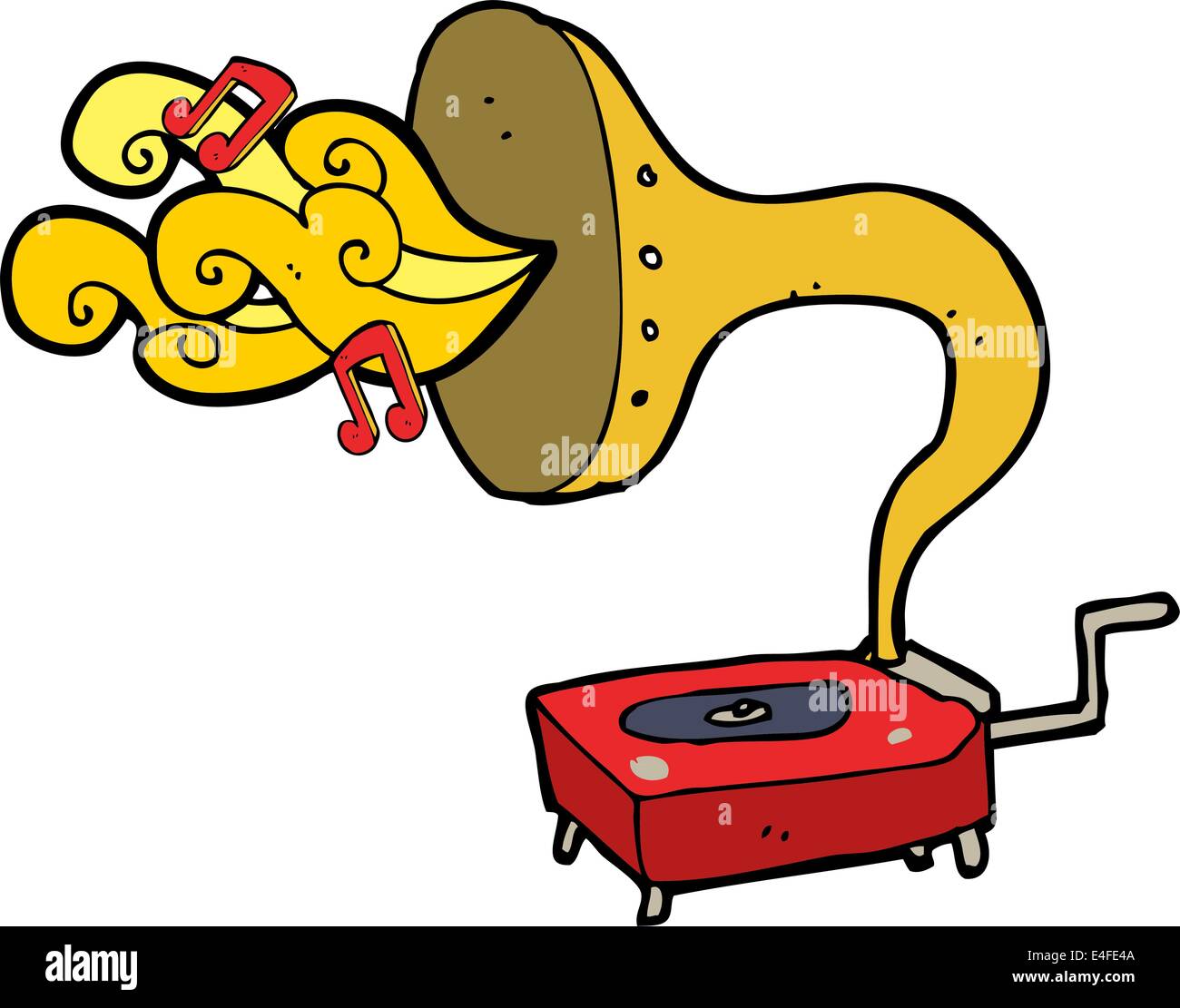 Gramophone cartoon Cut Out Stock Images & Pictures - Alamy
