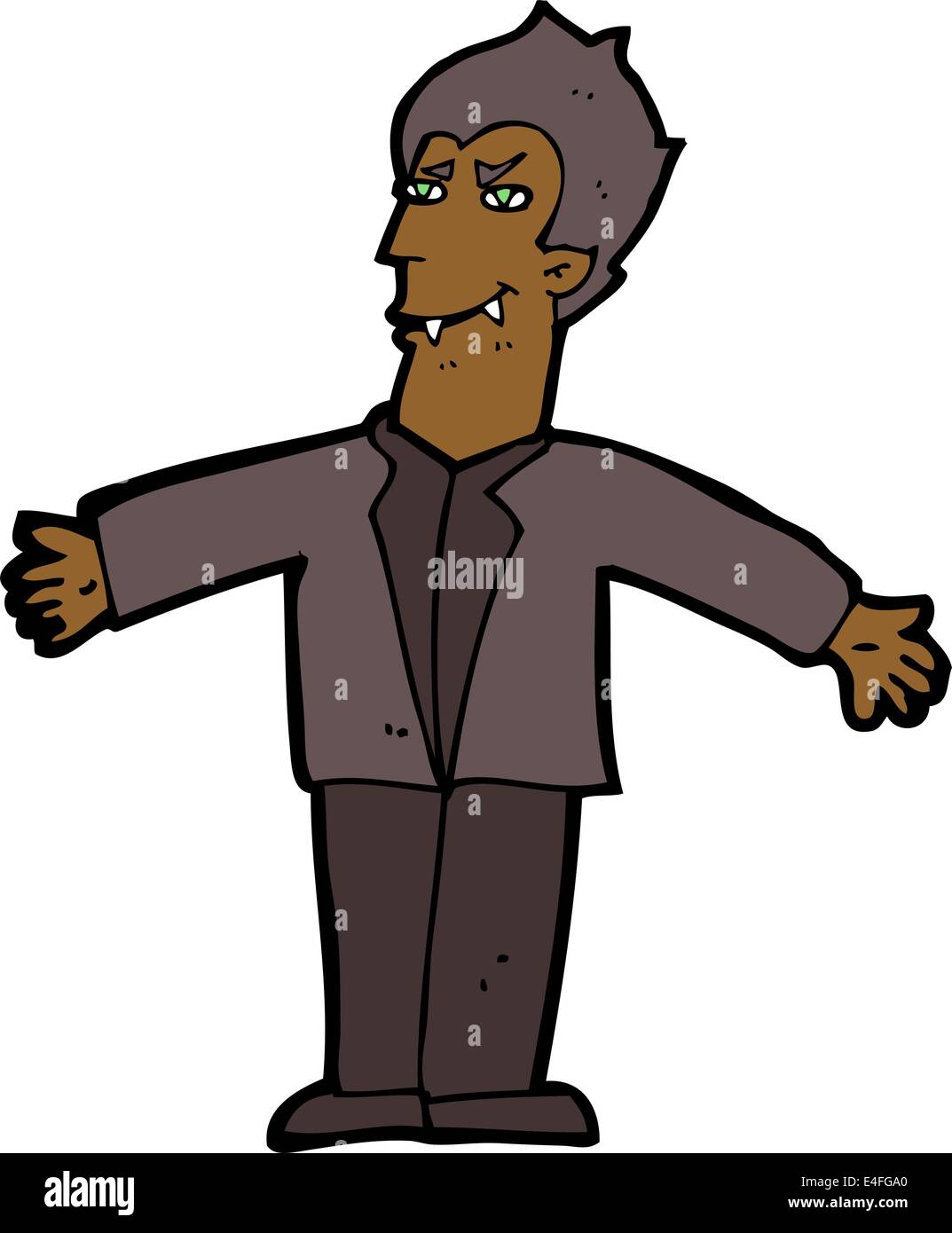 cartoon vampire man with open arms Stock Vector Image & Art - Alamy