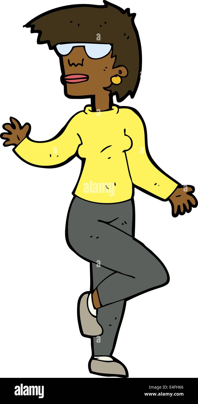 cartoon woman waving Stock Vector Image & Art - Alamy