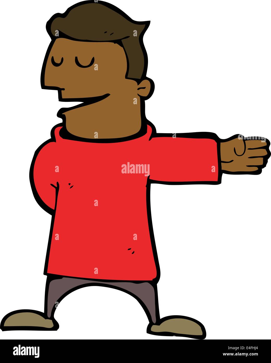 cartoon man gesturing direction Stock Vector Image & Art - Alamy
