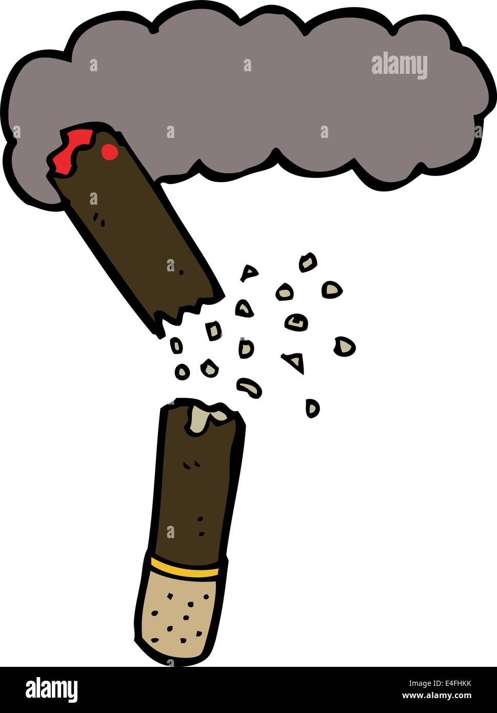 cartoon broken cigar Stock Vector Image & Art - Alamy