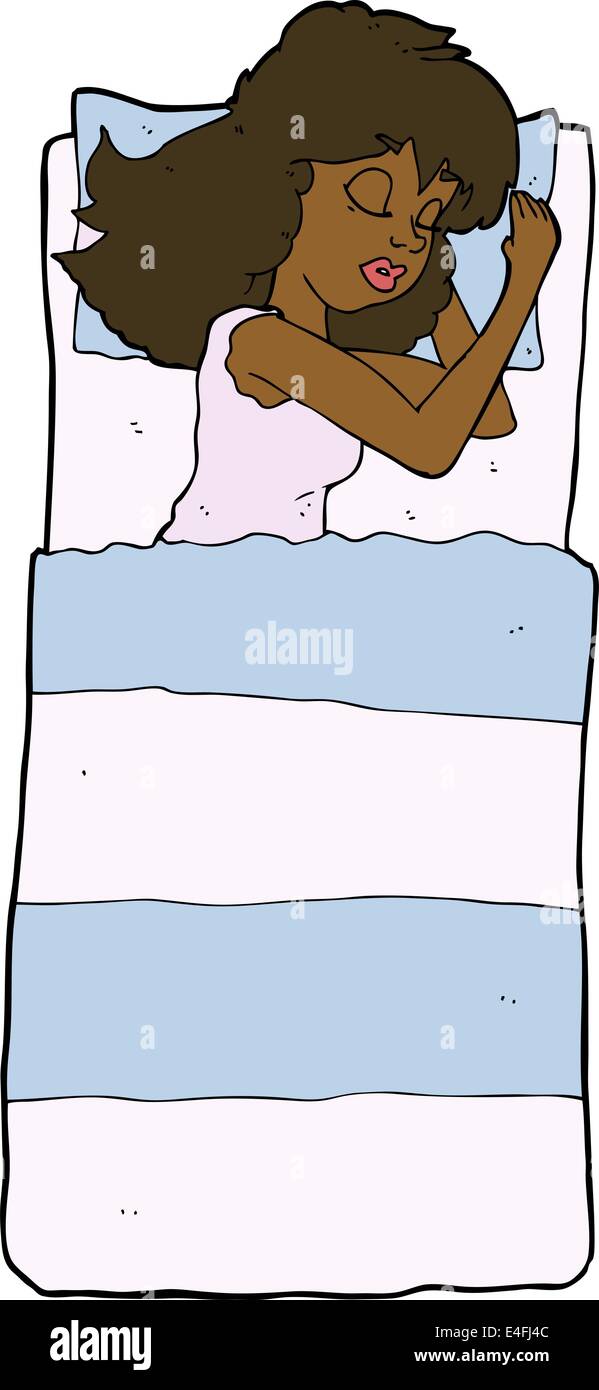 cartoon sleeping woman Stock Vector Image & Art - Alamy