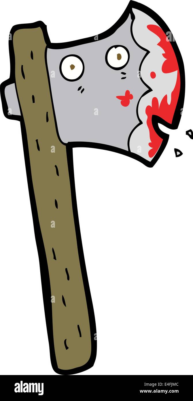 Bloody cartoon axe hires stock photography and images Alamy
