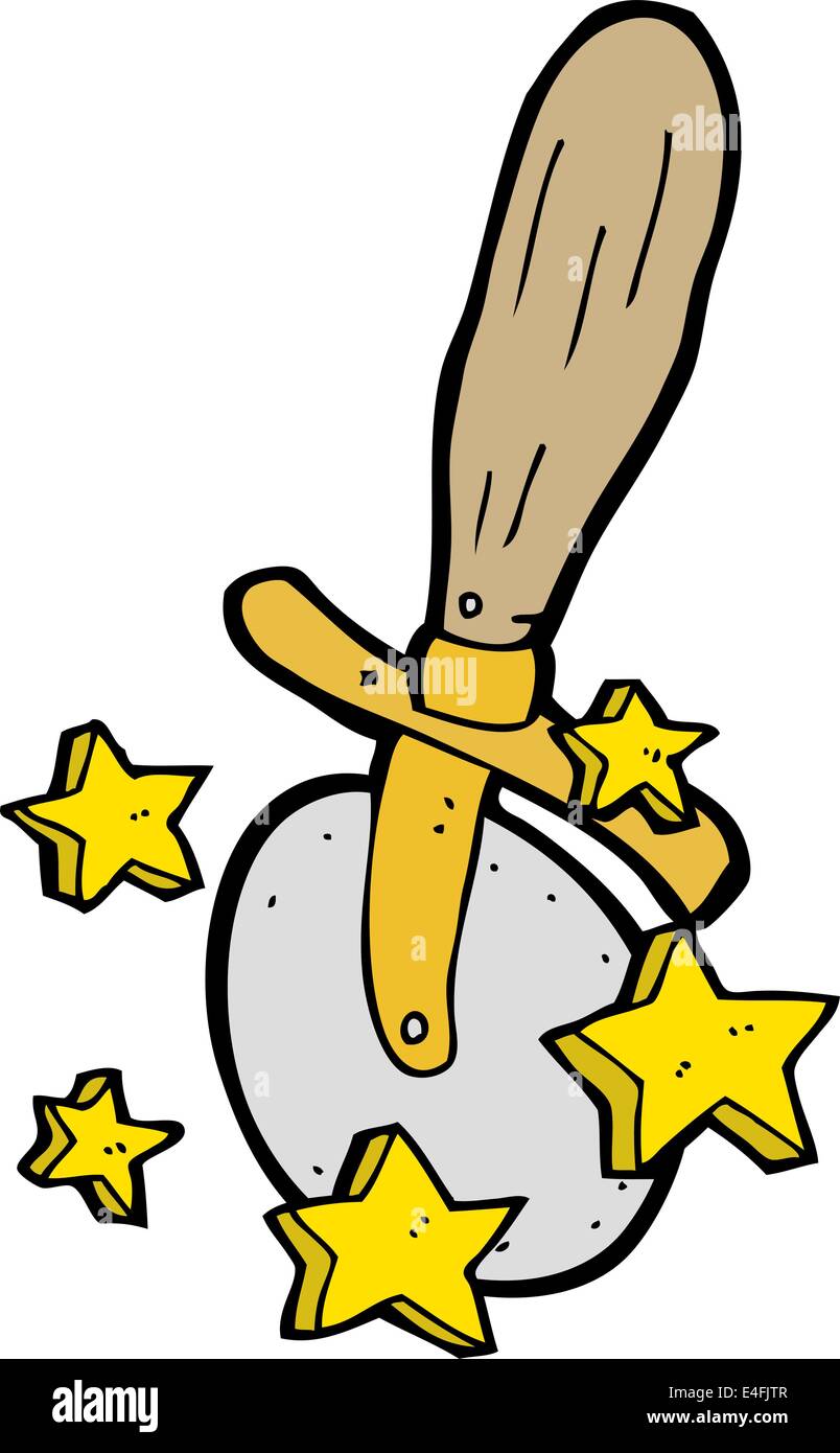 cartoon pizza cutter Stock Vector Image & Art Alamy