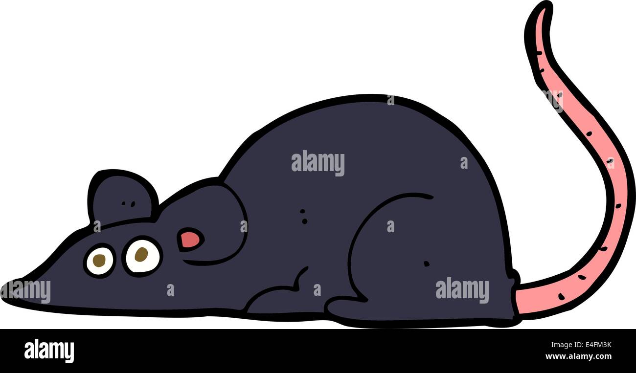 Cartoon Black Rat