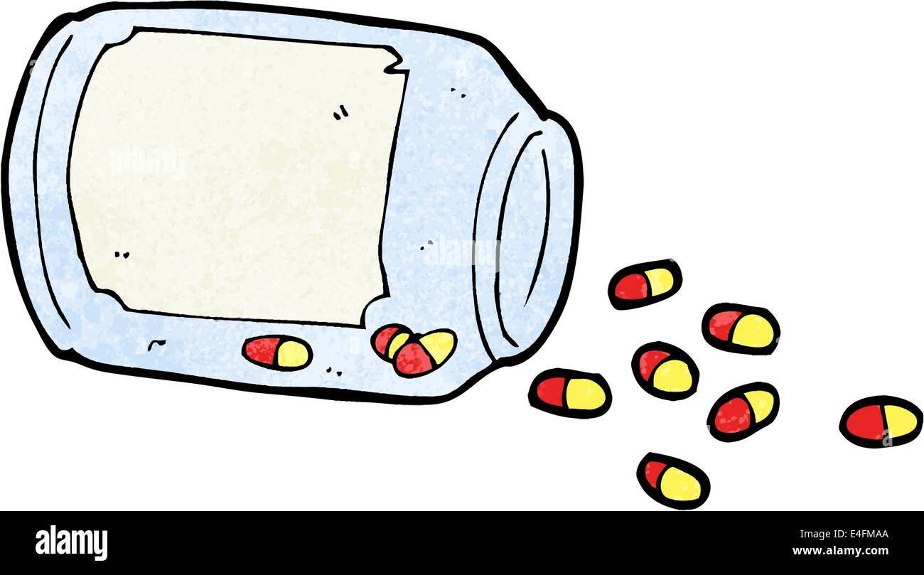 cartoon jar of pills Stock Vector Image & Art Alamy