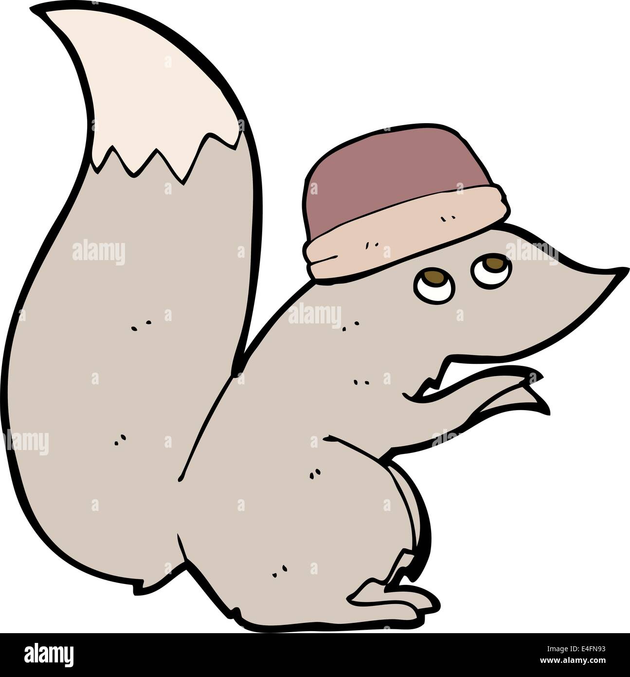 cartoon squirrel wearing hat Stock Vector Image & Art - Alamy