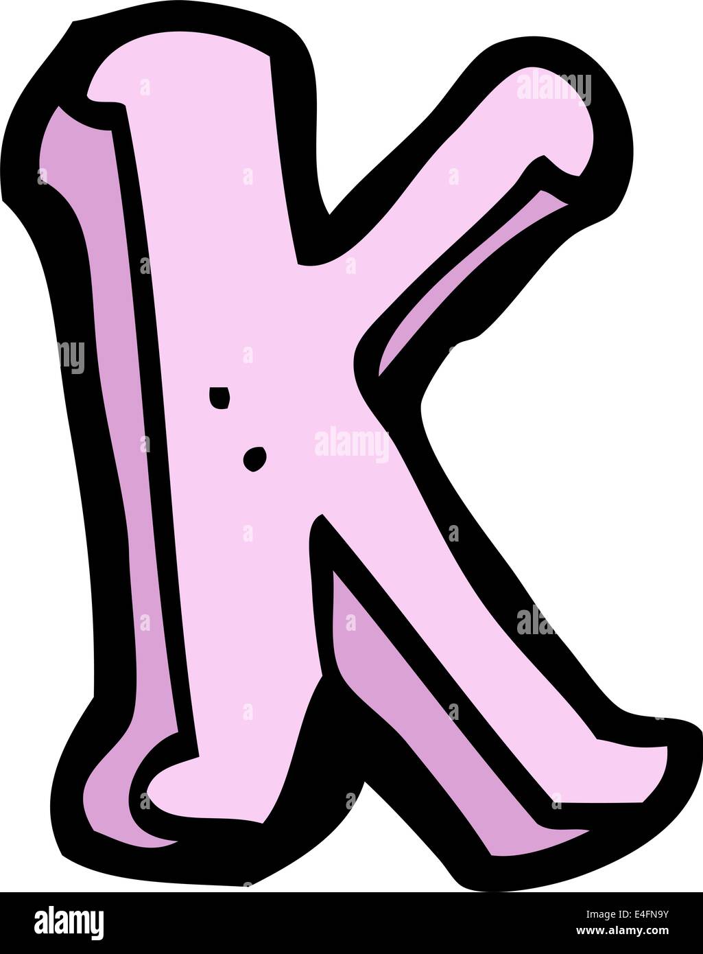 Cartoon Letter K Cut Out Stock Images & Pictures - Alamy