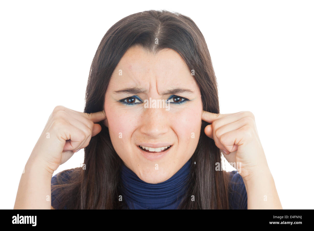 Close the ears girl hires stock photography and images Alamy