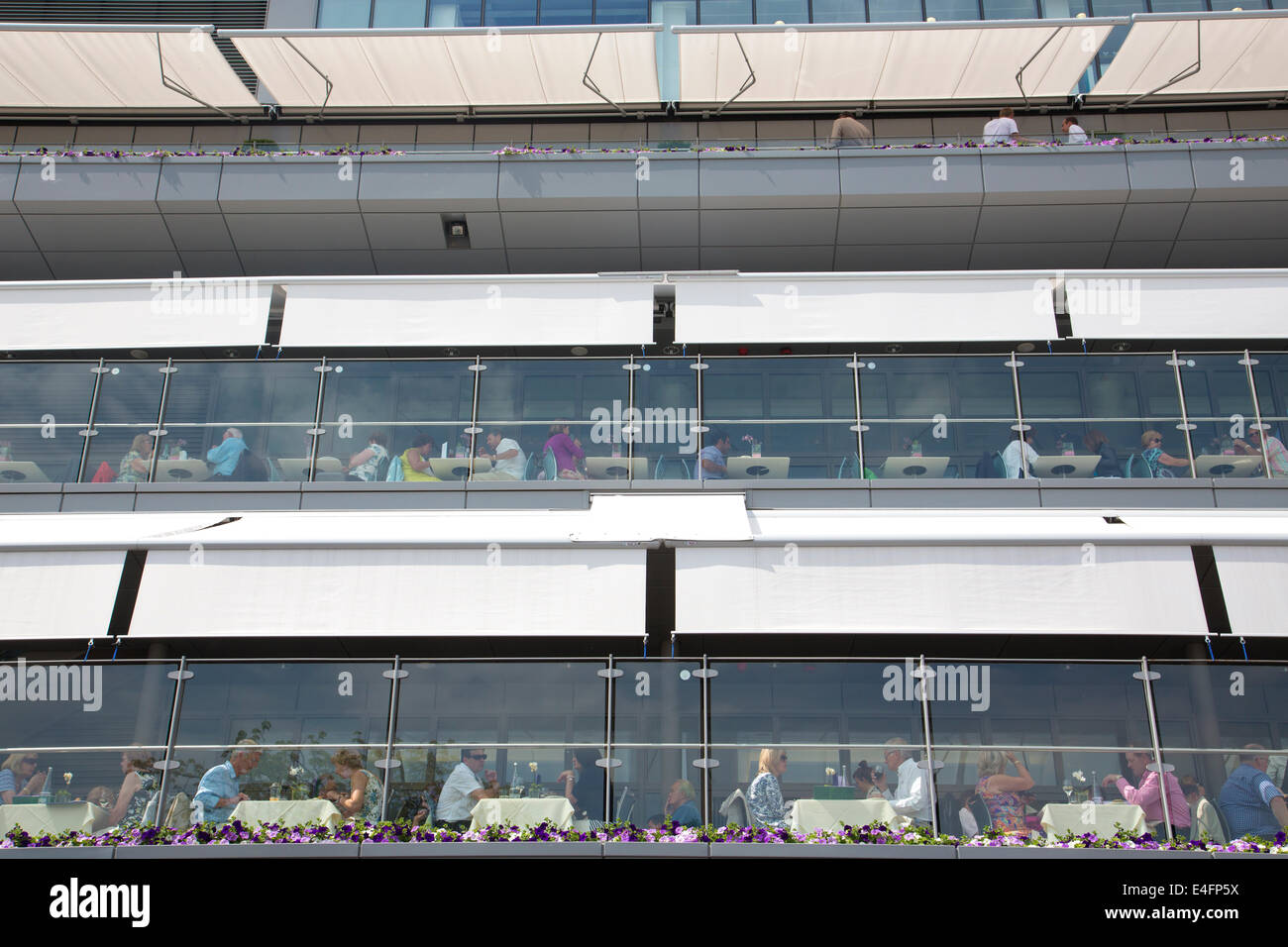 The Wingfield restaurant at Wimbledon Tennis Championships 2014, Southwest London, England, UK Stock Photo