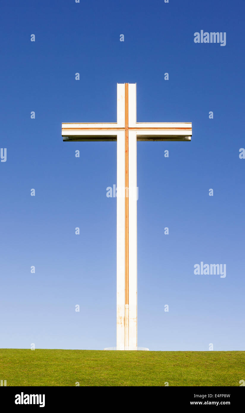 Cross papal in Dublin, Ireland Stock Photo