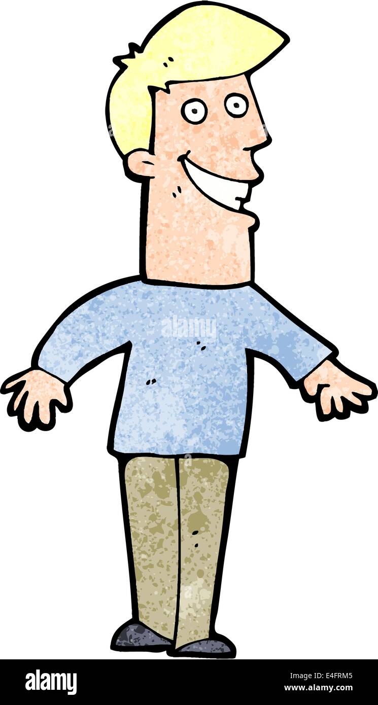 cartoon grinning man Stock Vector Image & Art Alamy
