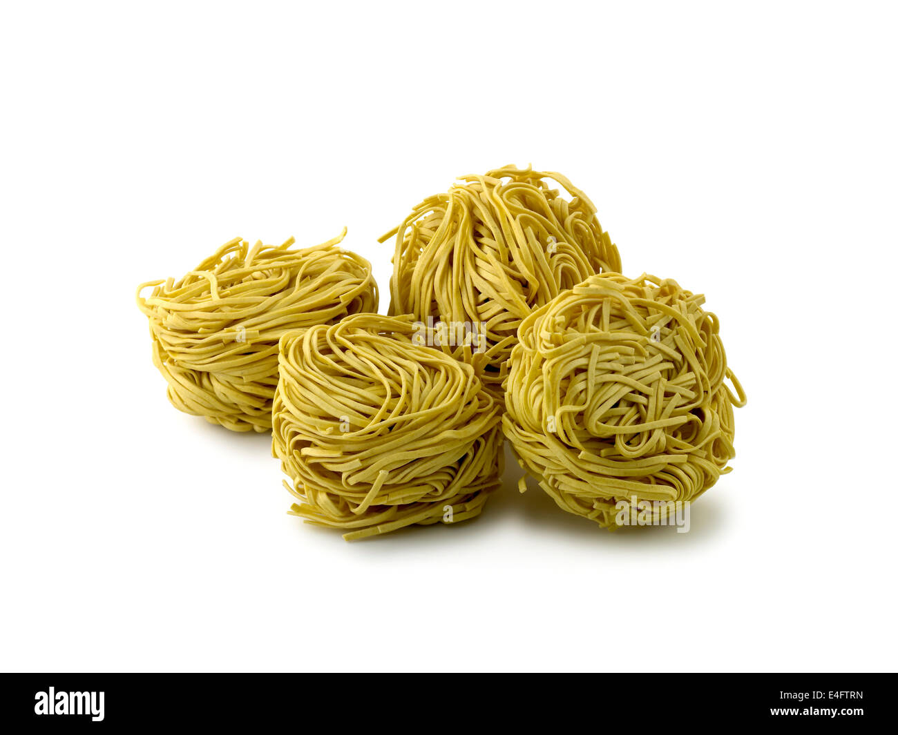 egg noodles Stock Photo
