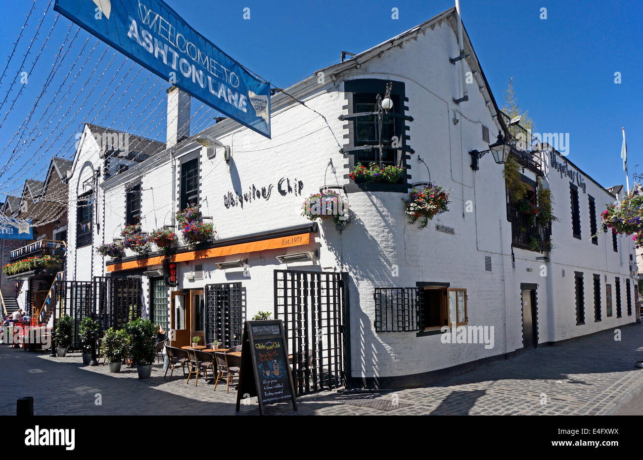 Ubiquitous Chip in Ashton Lane near Byres Road in Glasgow West End