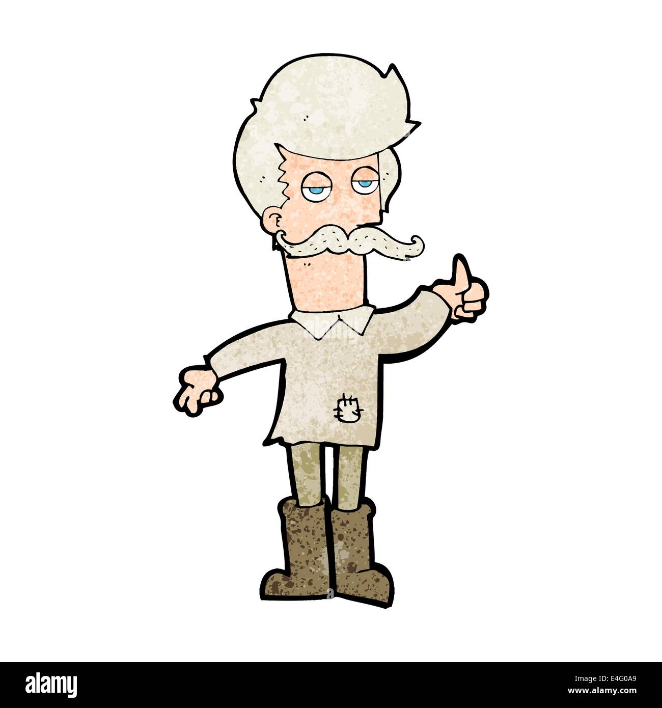 cartoon old man in poor clothes Stock Vector Image & Art - Alamy
