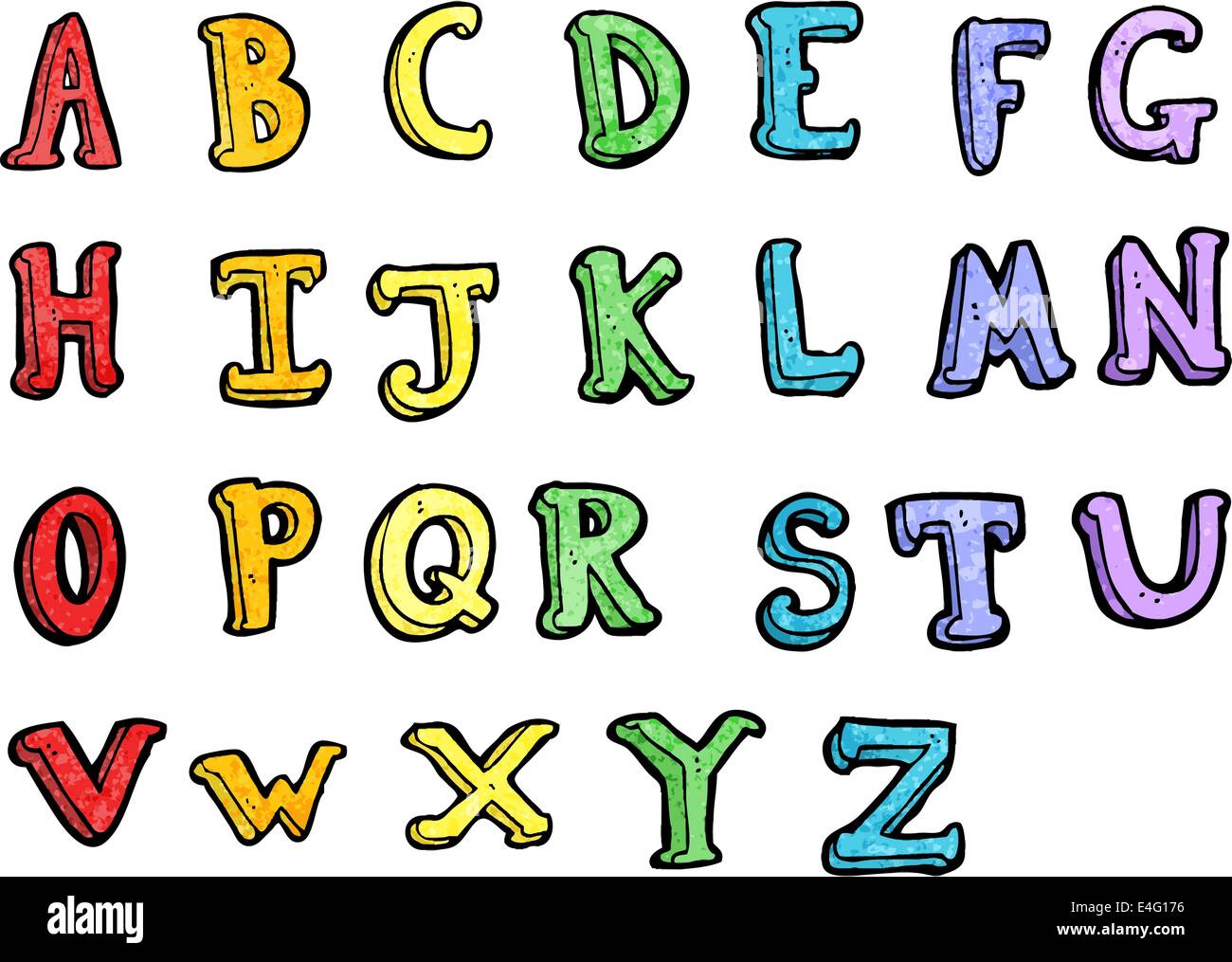 Alphabet letters funny crazy hi-res stock photography and images - Alamy