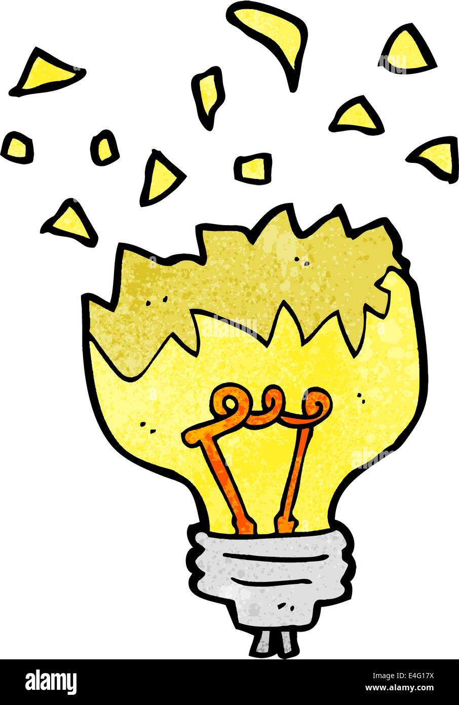 cartoon light bulb exploding Stock Vector Image & Art - Alamy