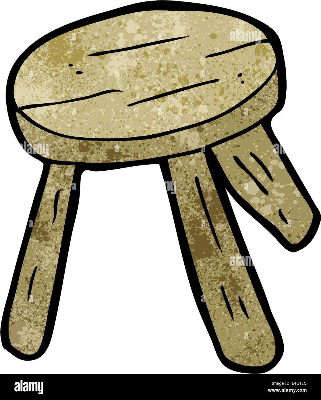 cartoon wooden stool Stock Vector Image & Art - Alamy