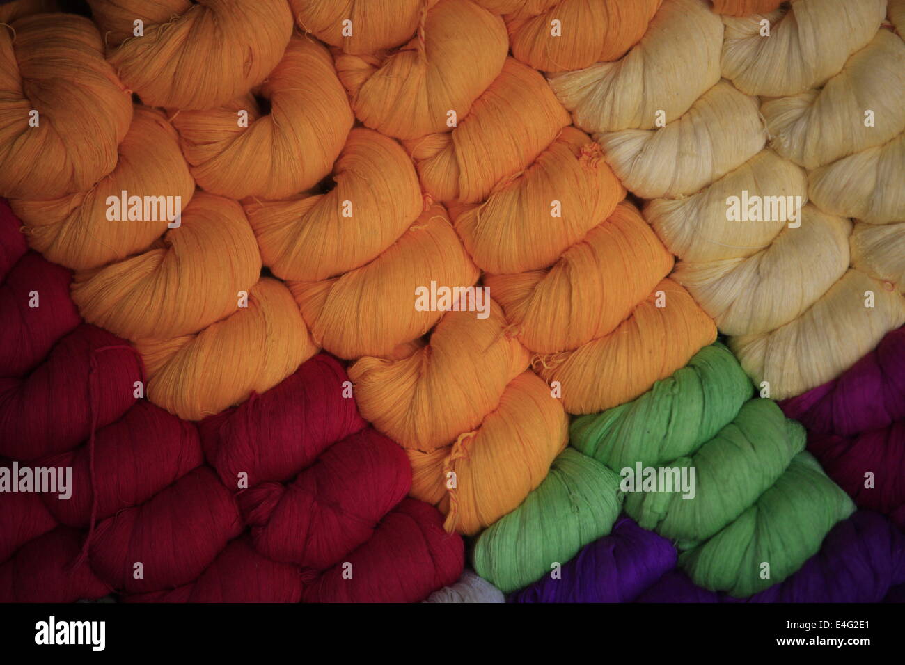 Dhaka, Bangladesh. 10th July, 2014. Fabrics for making jamdani sharee.A