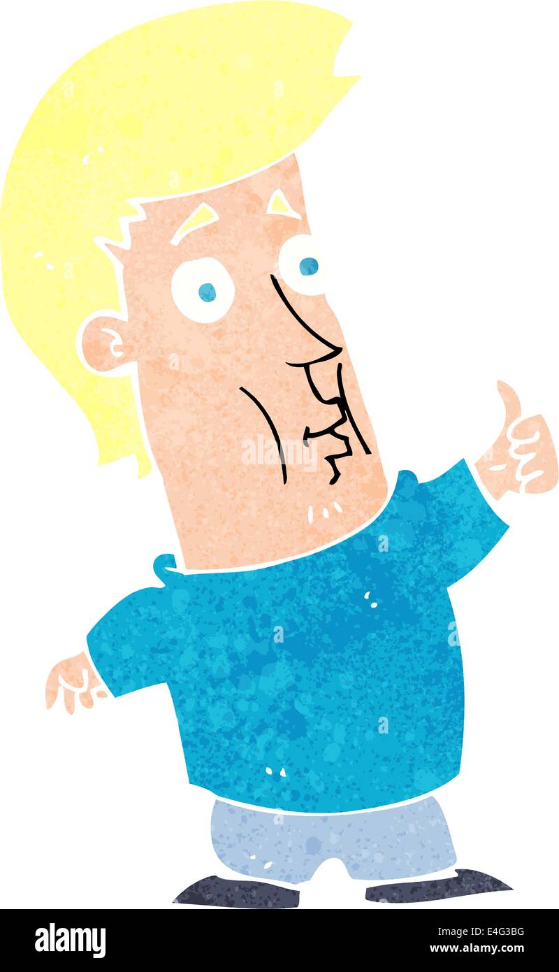 cartoon man giving thumbs up sign Stock Vector Image & Art - Alamy