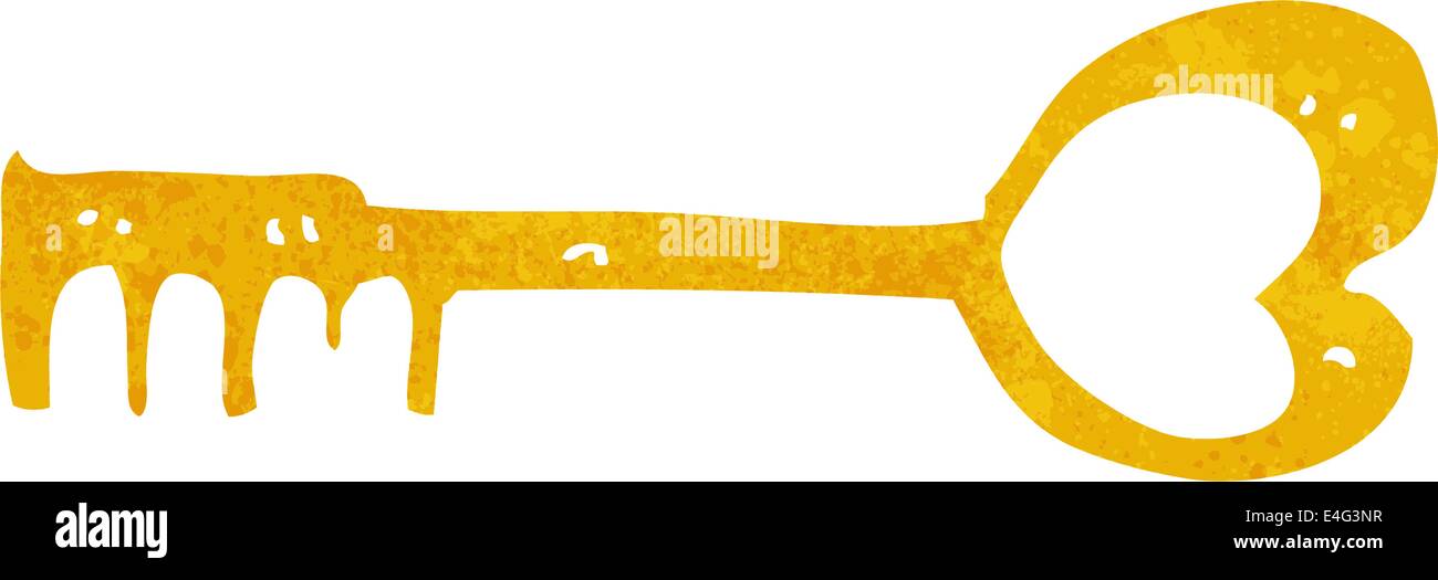 cartoon heart shaped key Stock Vector Image & Art - Alamy