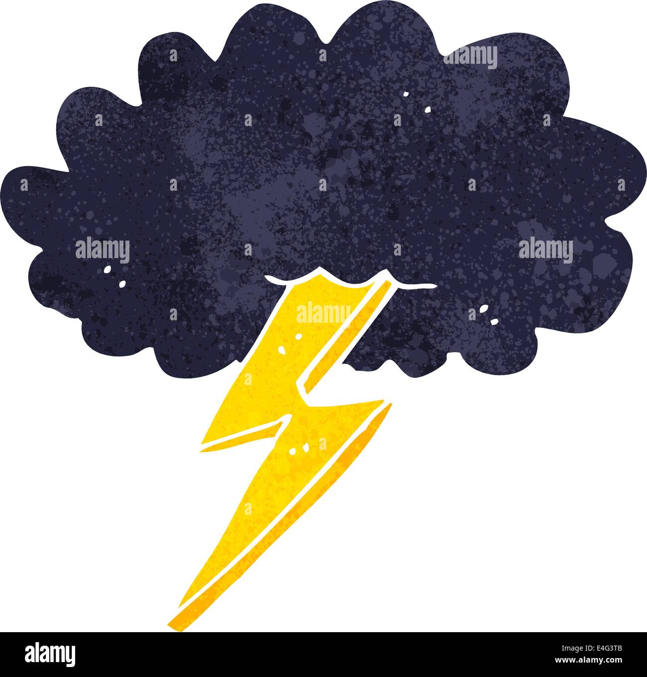 cartoon lightning bolt and cloud Stock Vector Image & Art - Alamy