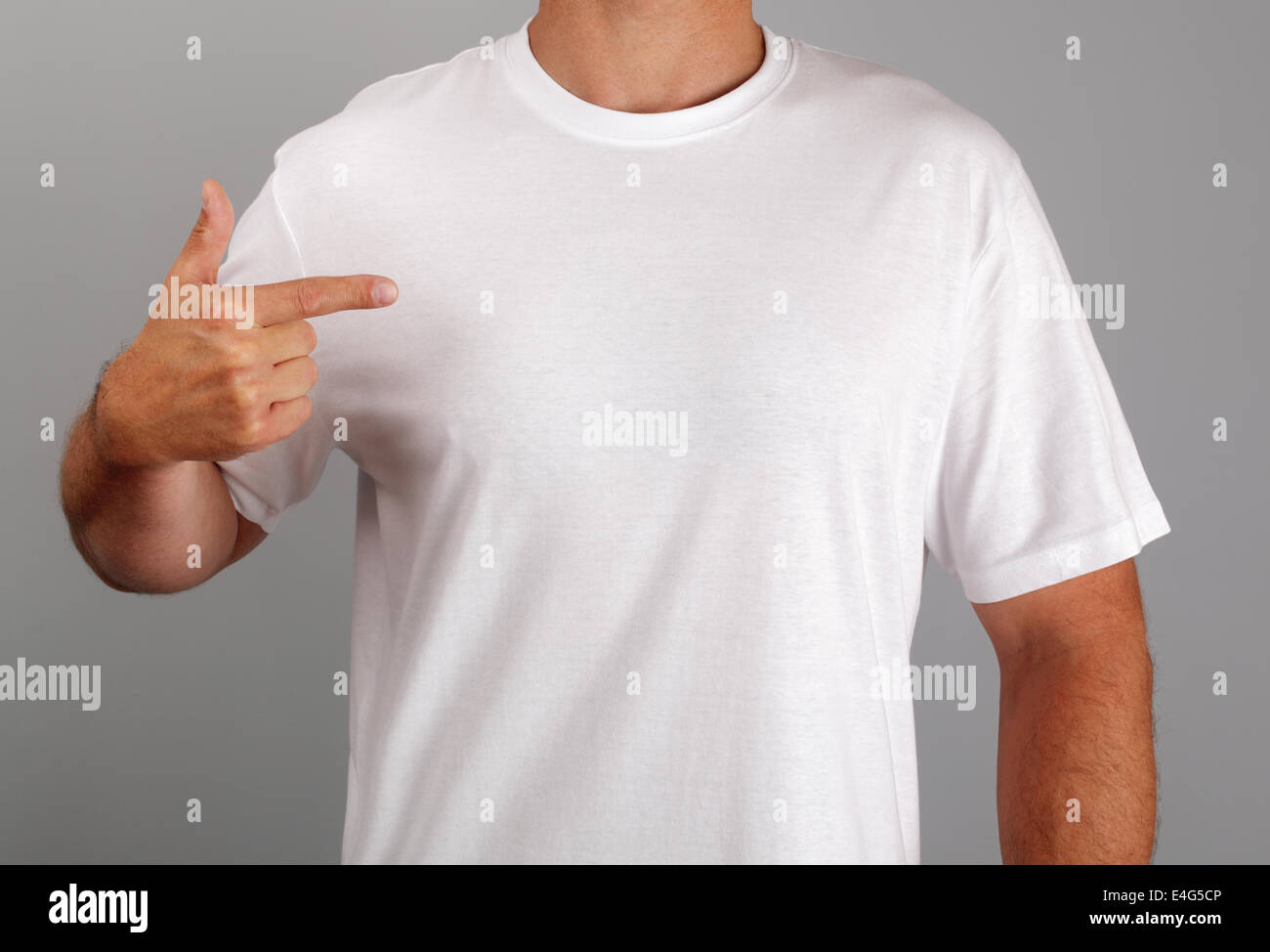 Blank white t-shirt Stock Photo