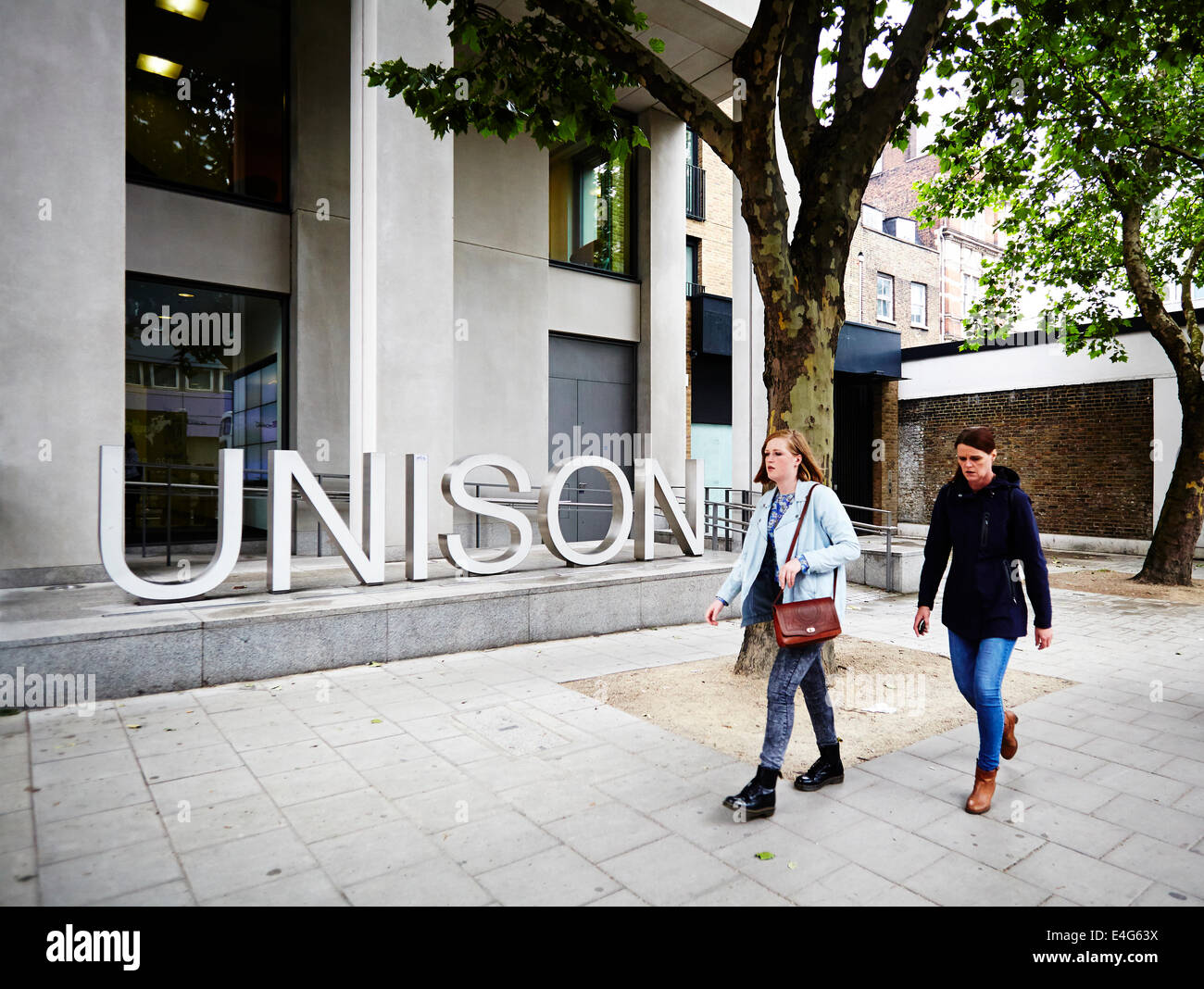 London, UK. 10th July 2014. Sign outside Unison Headquarters.  10th July 2014. Credit:  Sam Barnes/Alamy Live News Stock Photo