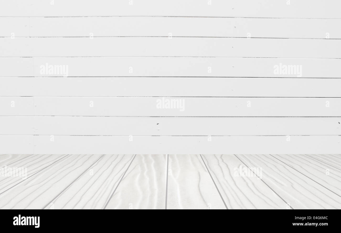 High resolution White wooden wall background Stock Photo